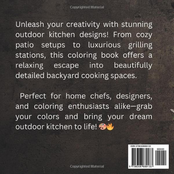 Outdoor Kitchens Coloring Book